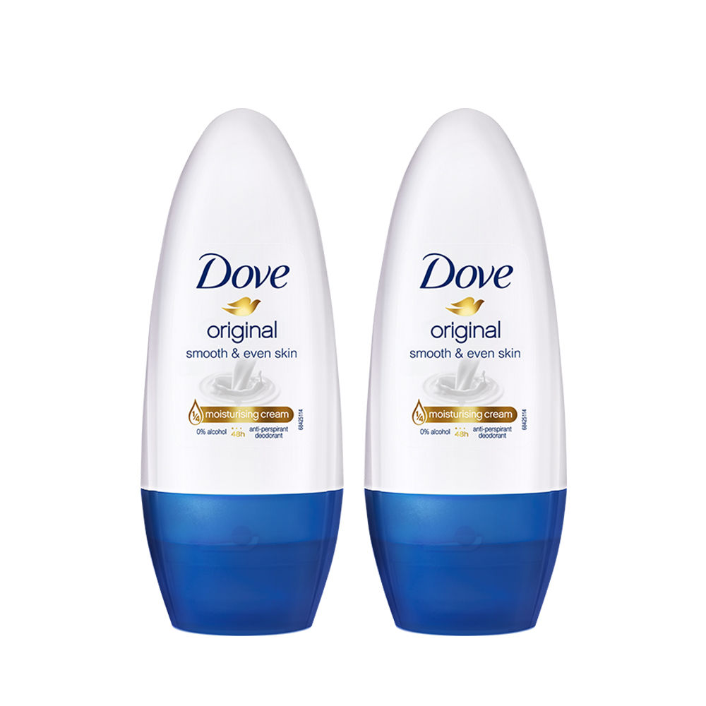 Dove Original Deodorant Roll On For Women - Pack Of 2