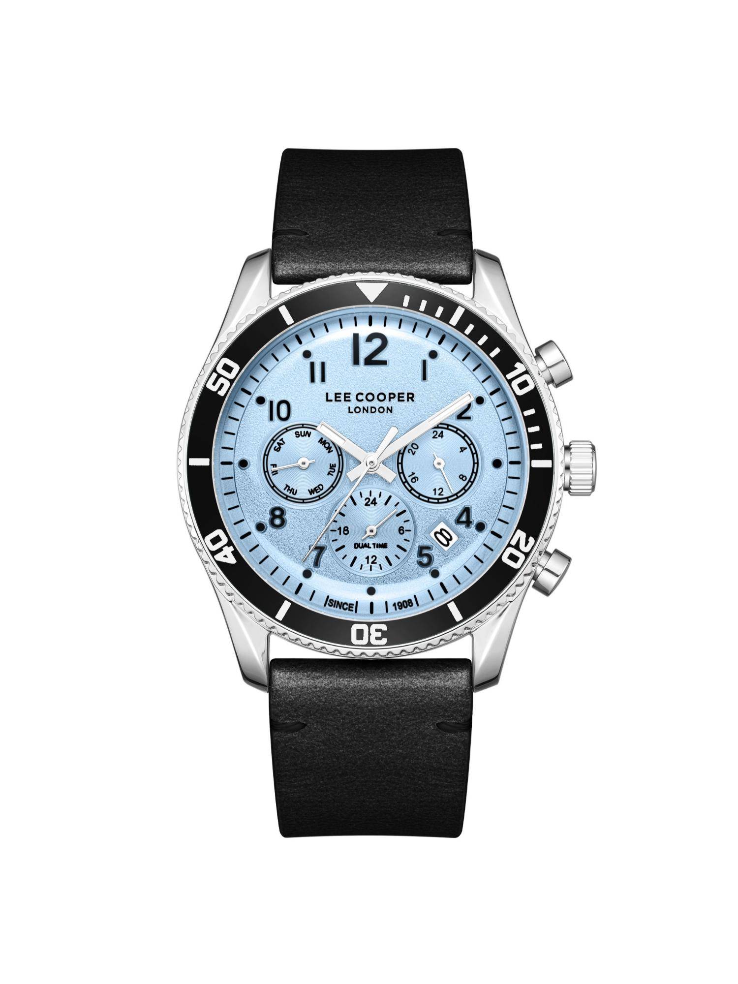 Lee Cooper Men Quartz Blue Round Dial Watch - LC08260.301 (M)