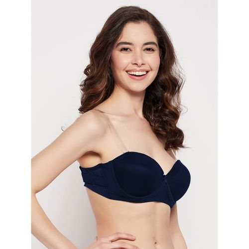 Clovia Padded Underwired Full Cup Strapless T-Shirt Bra Teal (36C)