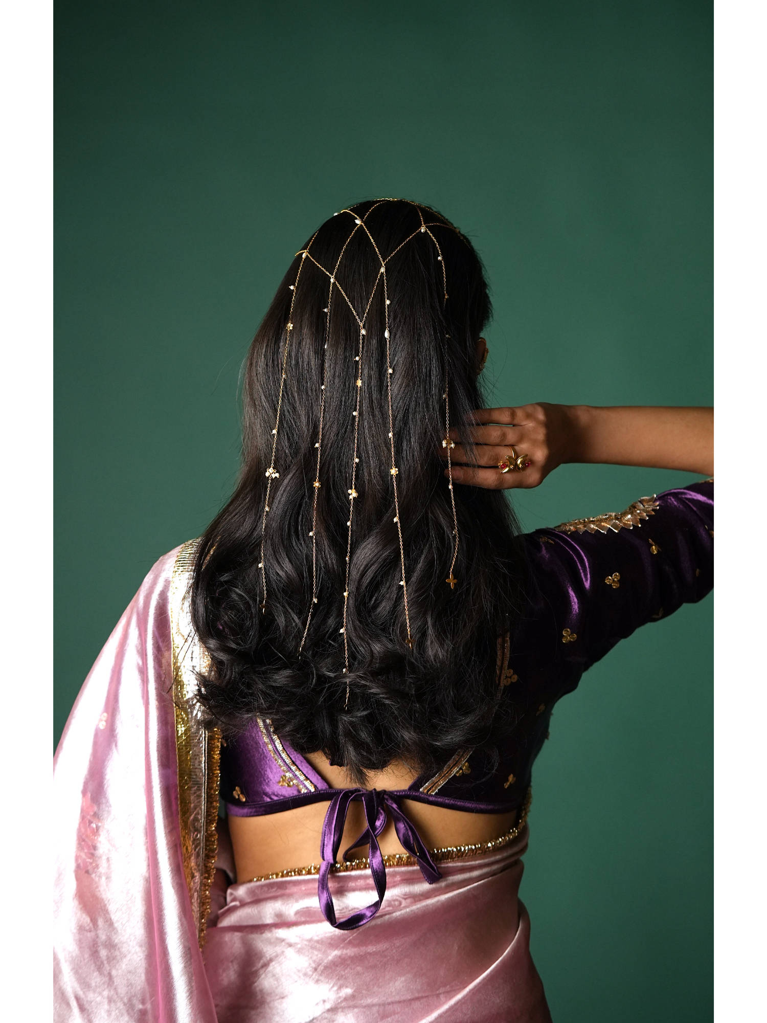 Tangerine Sirat Hairchain