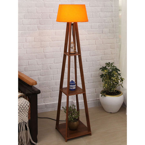 Homesake Washed Wood Floor Lamp Modern Wood Wooden Spindle Floor