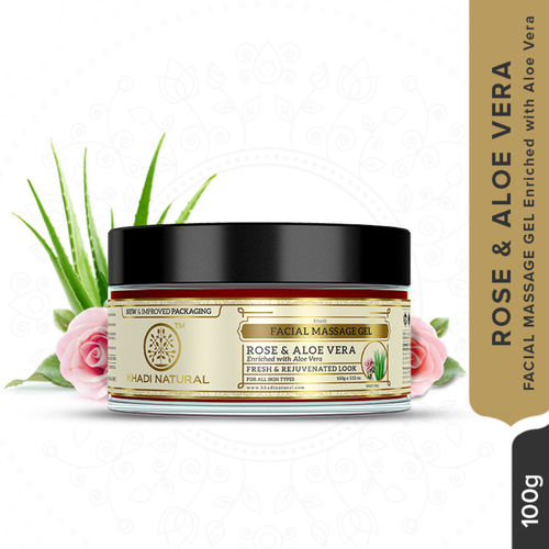 Khadi Natural Rose Aloe Vera Herbal Facial Massage Gel Buy Khadi Natural Rose Aloe Vera Herbal Facial Massage Gel Online At Best Price In India Nykaaman