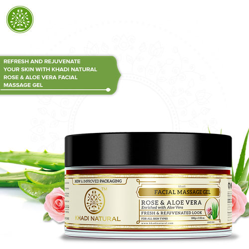Khadi Natural Rose Aloe Vera Herbal Facial Massage Gel Buy Khadi Natural Rose Aloe Vera Herbal Facial Massage Gel Online At Best Price In India Nykaaman