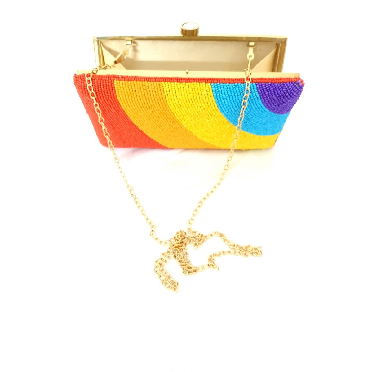 A Clutch Story Rainbow Candy Hand Embroidered Clutch Buy A Clutch