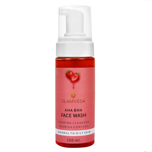 Glamveda Aha Bha Blemish Control Foaming Face Wash Buy Glamveda Aha Bha Blemish Control Foaming Face Wash Online At Best Price In India Nykaa