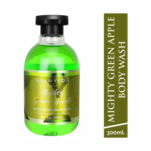 Glamveda Mighty Green Apple Brightening Body Wash Buy Glamveda Mighty Green Apple Brightening Body Wash Online At Best Price In India Nykaa