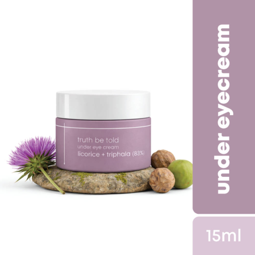 Truth Be Told Under Eye Cream With Licorice & Triphala For Dark Circle And Puffiness Reduction