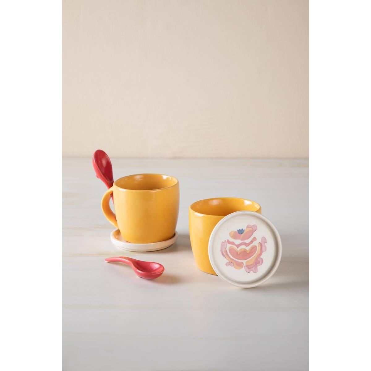 Freedom Tree Gypsy Rose Coffee Mug With Spoon (Set of 2)