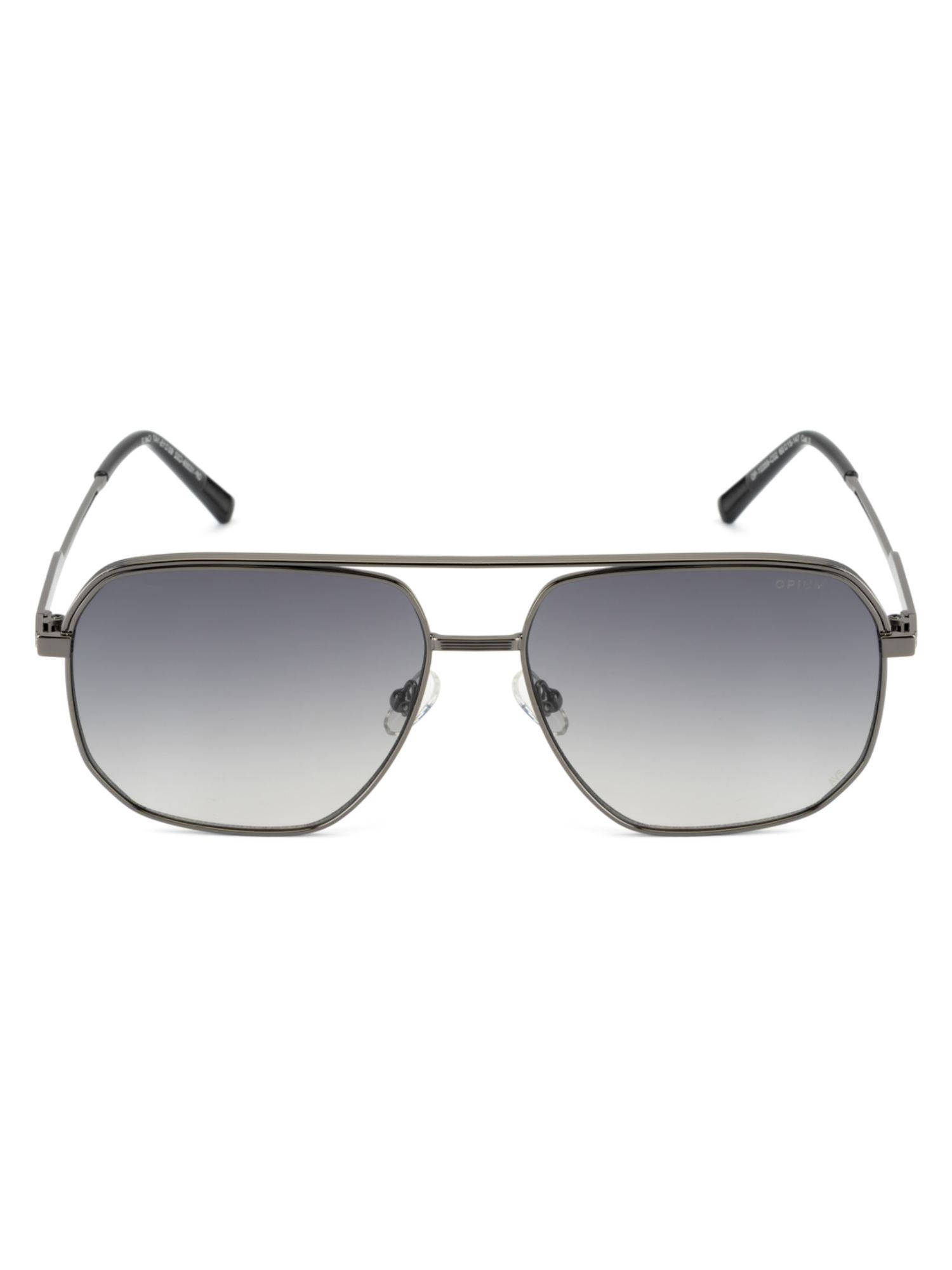 Opium Eyewear Men Navigator Sunglass 100% UV Protection Grey Lens (OP-10359-C02-60) (60)