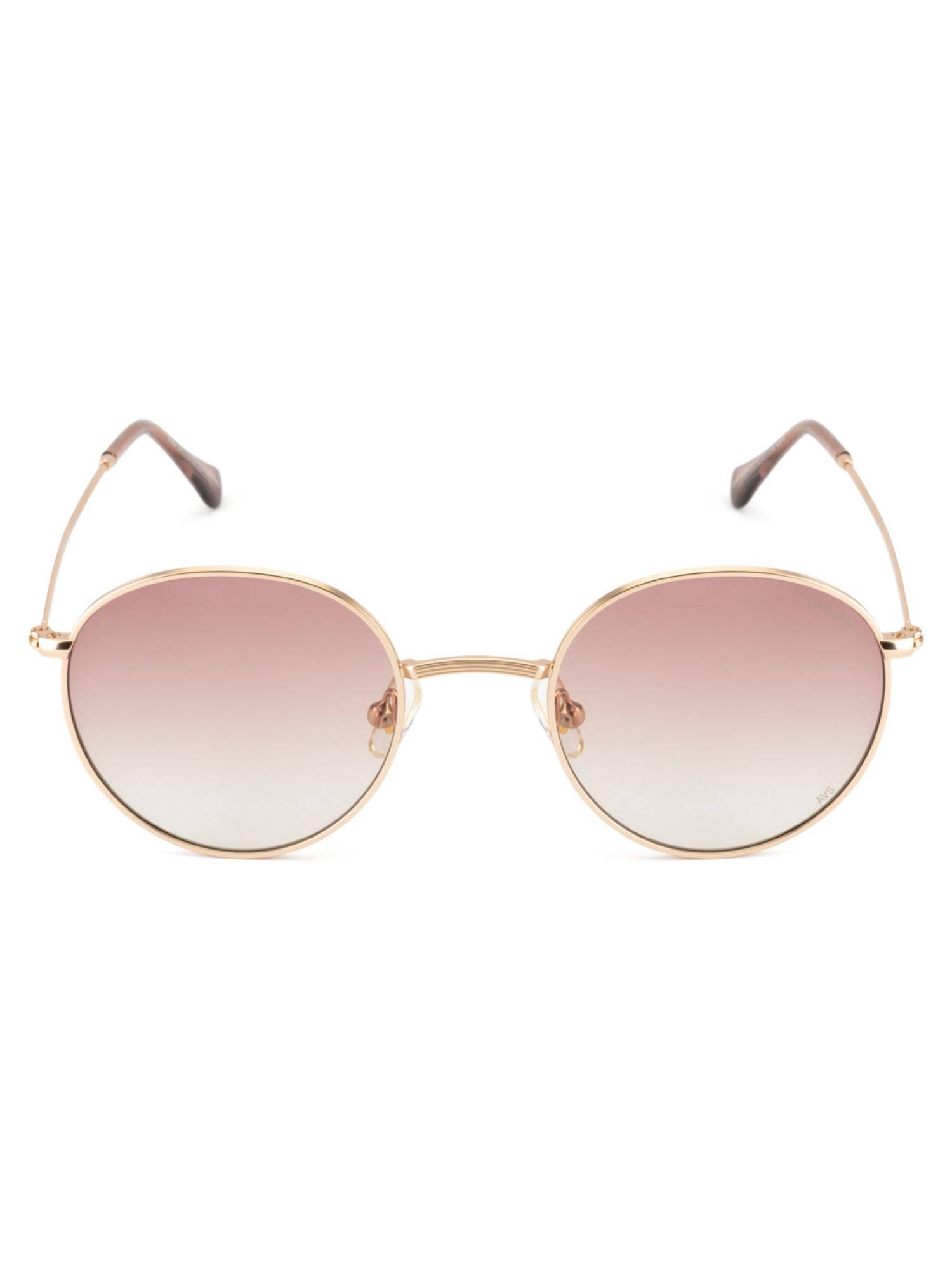 Opium Eyewear Unisex Round Sunglass 100% UV Protection Pink Lens (OP-10362-C03-50) (50)