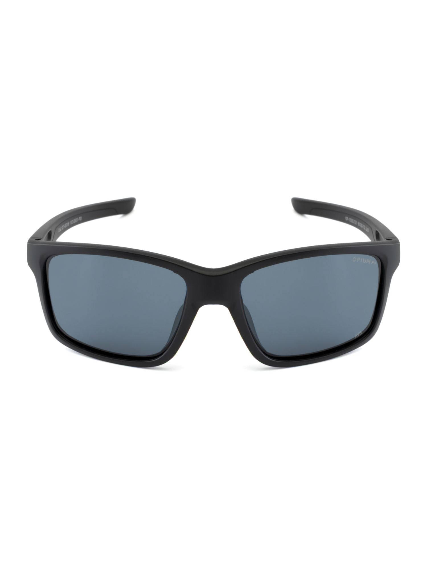 Opium Eyewear Men Sports Sunglass Polarized & UV Protection Grey Lens (OP-10382-C01-56) (56)