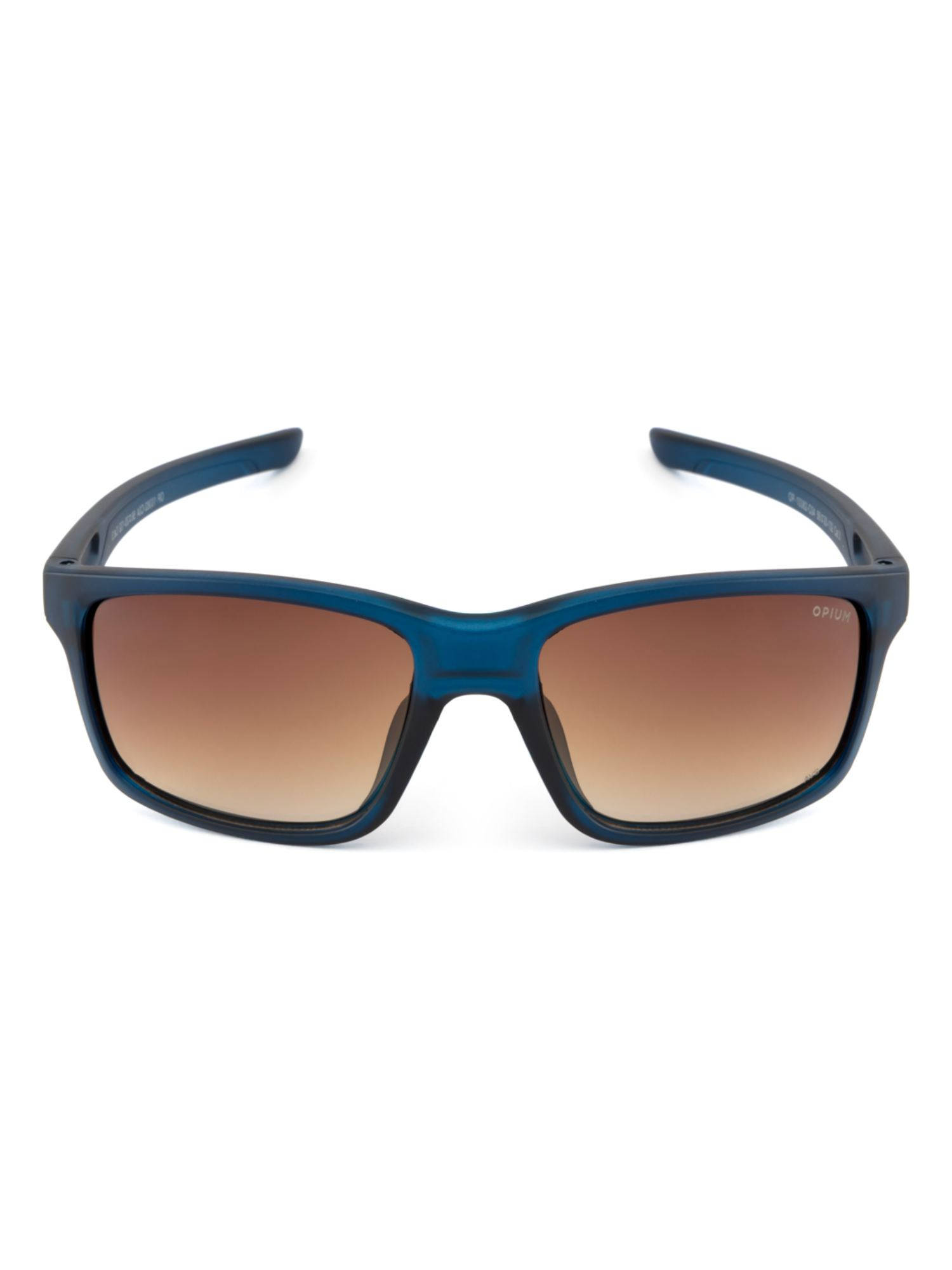 Opium Eyewear Men Sports Sunglass 100% UV Protection Brown Lens (OP-10382-C04-56) (56)