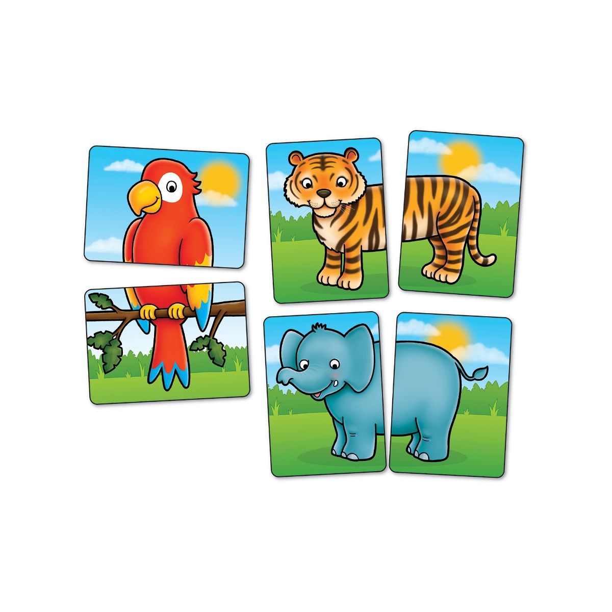 Buy Orchard Toys Jungle Heads And Tails MultiColor (Free Size) Online