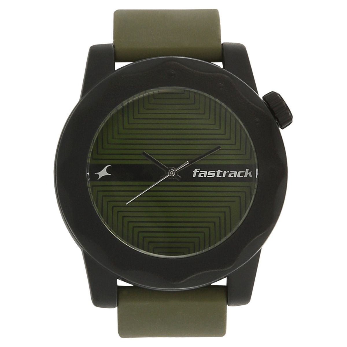 Green Dial Green Leather Strap Watch - Titan Corporate Gifting