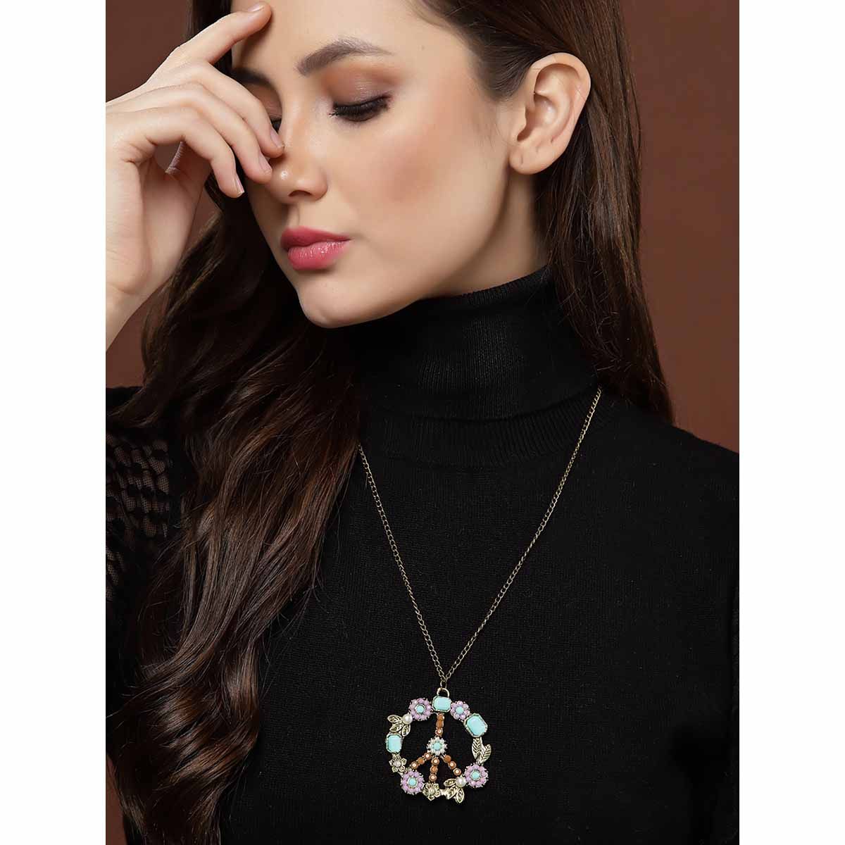 Buy Vogue Panash MultiColor GoldToned Brass GoldPlated Antique