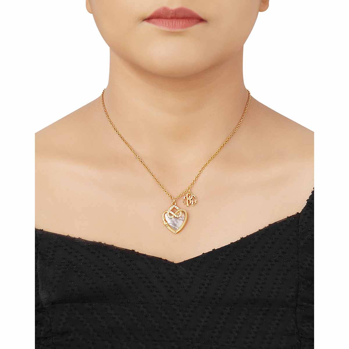 Roberto Cavalli Women Gold Necklace