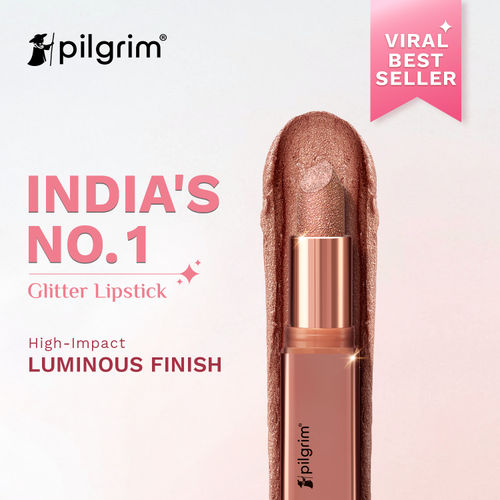 Pilgrim Glitter Lipstick With Matte Finish