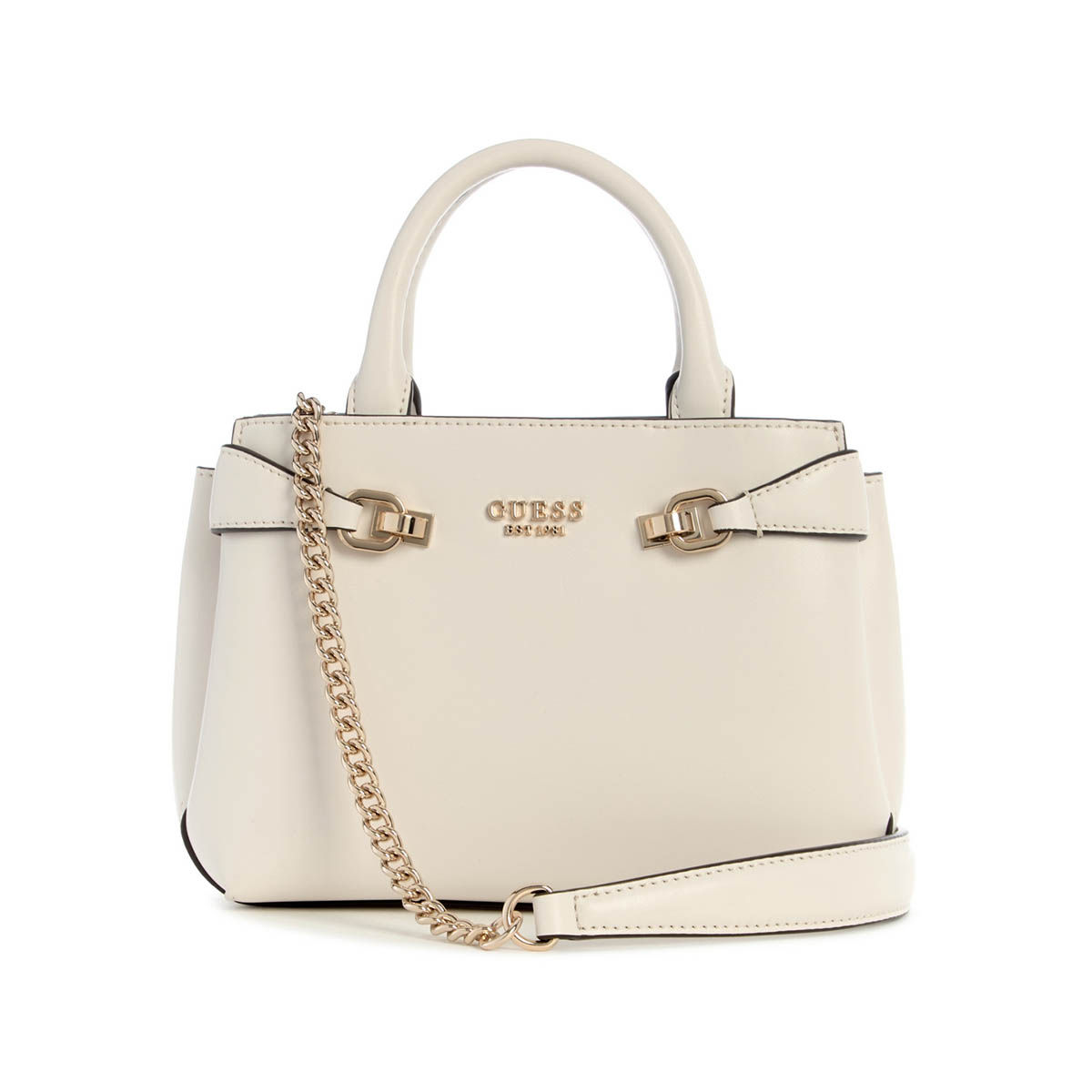 Buy Guess Bone Solid Polyurethane Lorelei Mini Satchel Bag Online