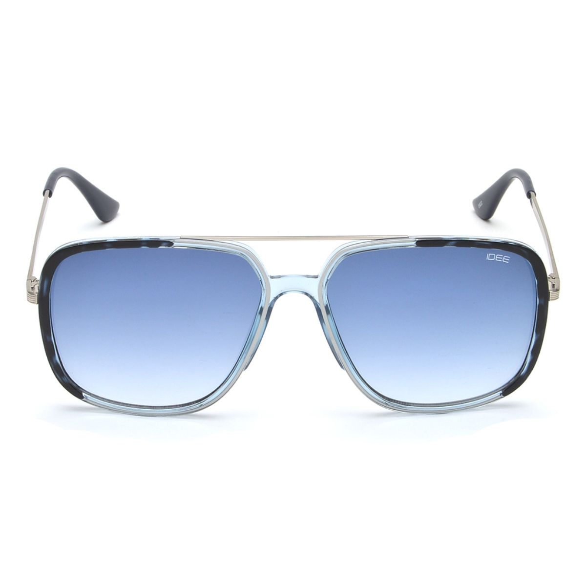 Buy IDEE Metal-TR Full Frame IDEE-S2911-C3 Transparent Grey Rectangle Big  Men Sunglasses