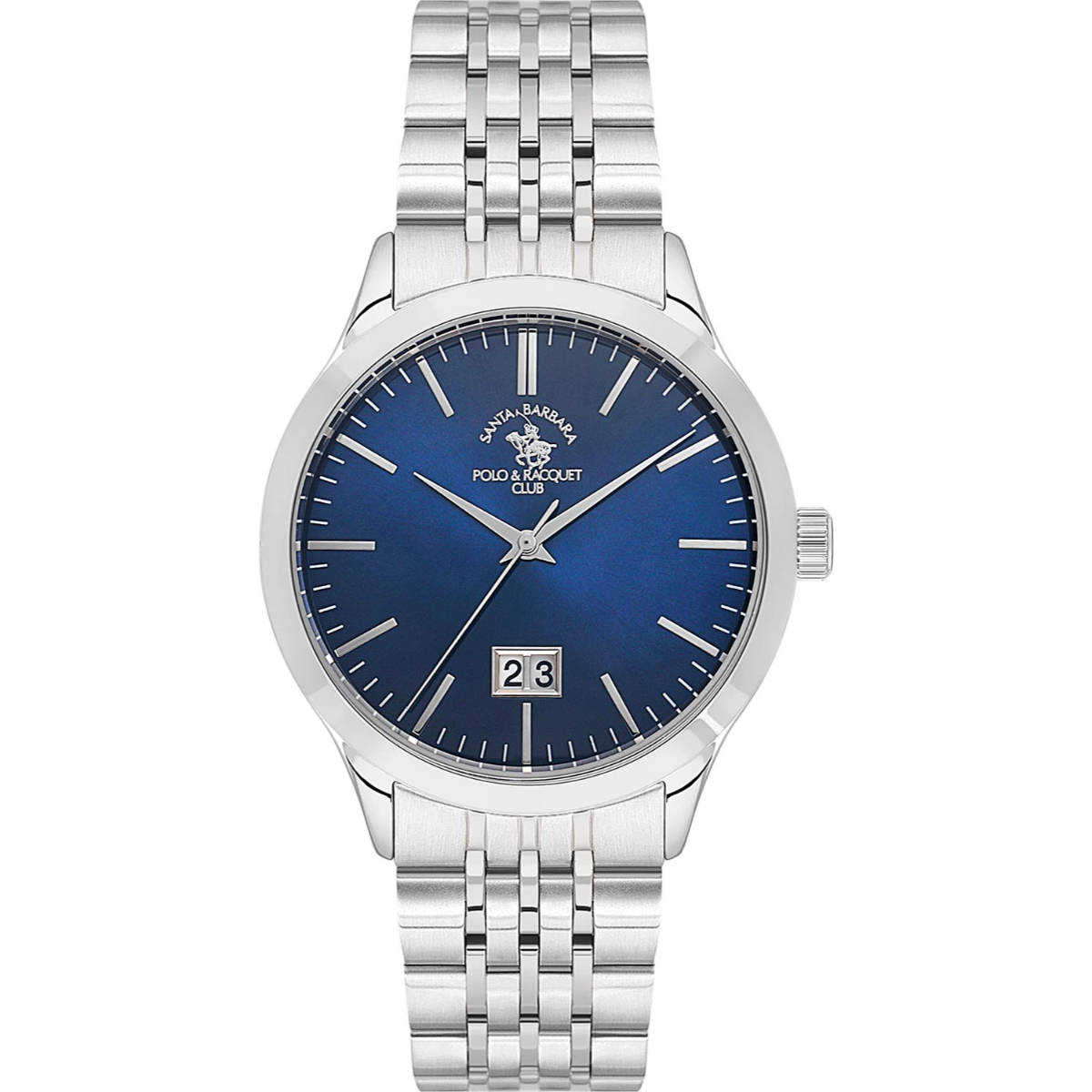 Santa Barbara Polo & Racquet Club Men Blue Quartz Dial Analog Watch (SB1105883) (M)