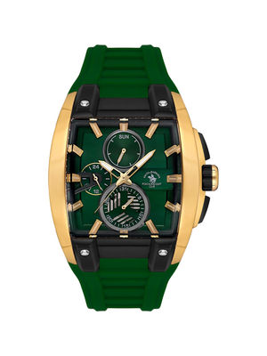 Santa Barbara Polo & Racquet Club Men Green Quartz Dial Analog Watch (SB7100023) (M)