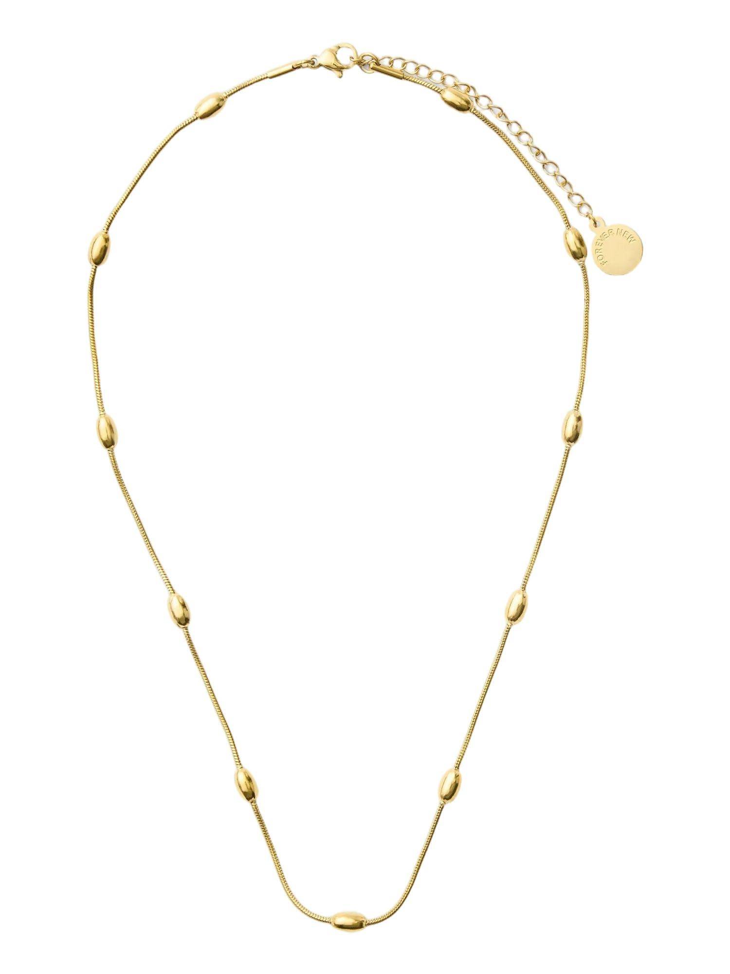 Forever New Brodie Metal Bead Necklace