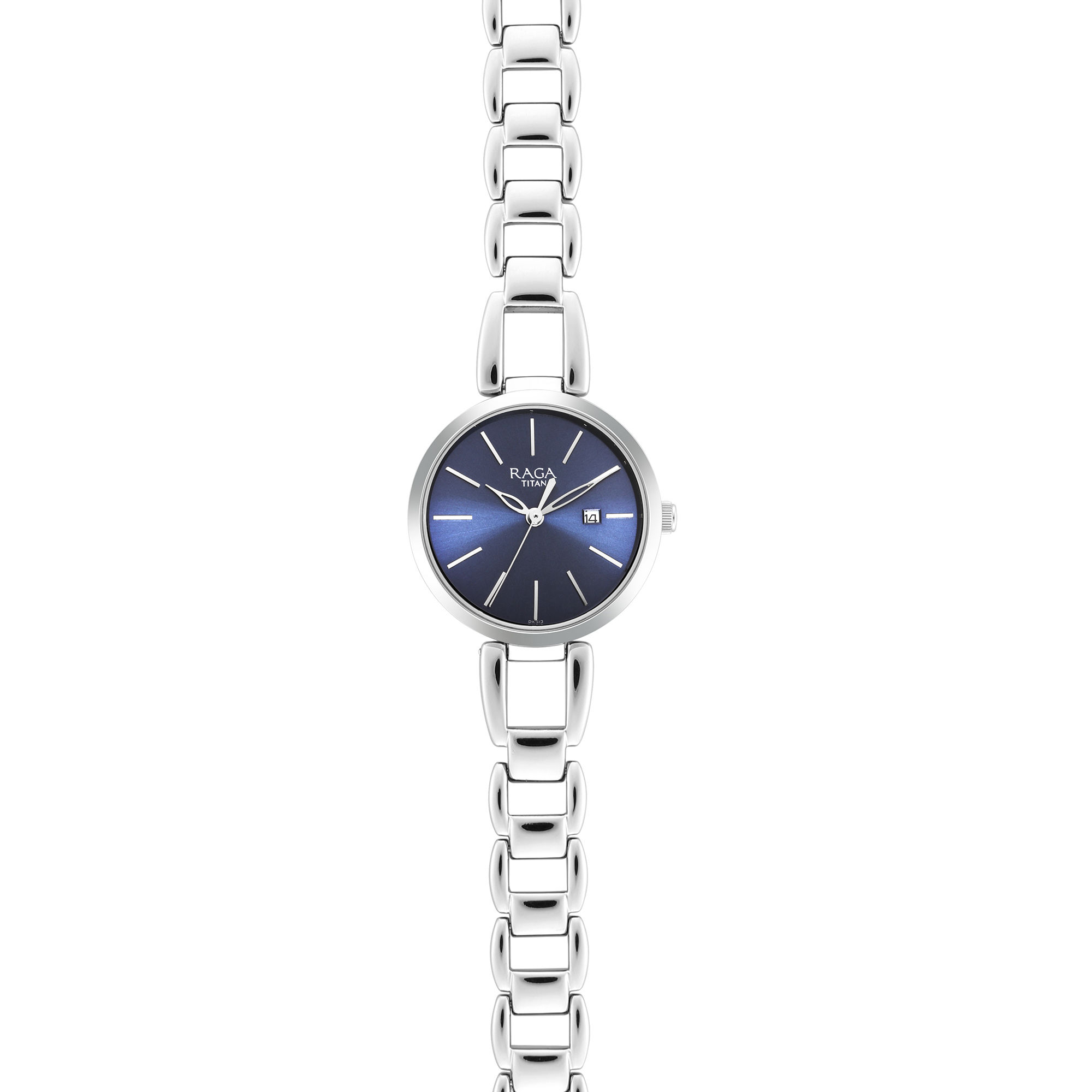 Titan raga blue hot sale dial watch