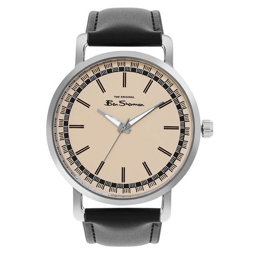 Ben Sherman Beige Dial Analog Watch for Men BS089B (M)