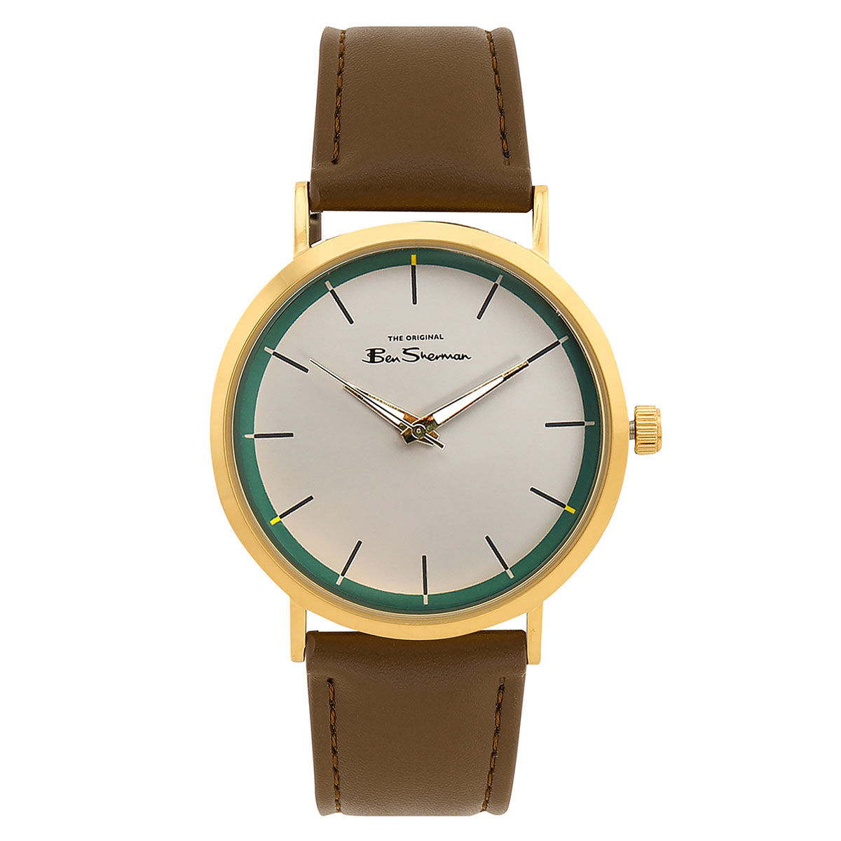 Ben Sherman Off White Dial Analog Watch for Men BS091NBR (M)