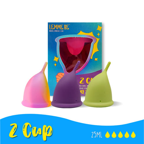Buy Lemme Be Z Cup Reusable Menstrual Cup - Small Size, Lemon