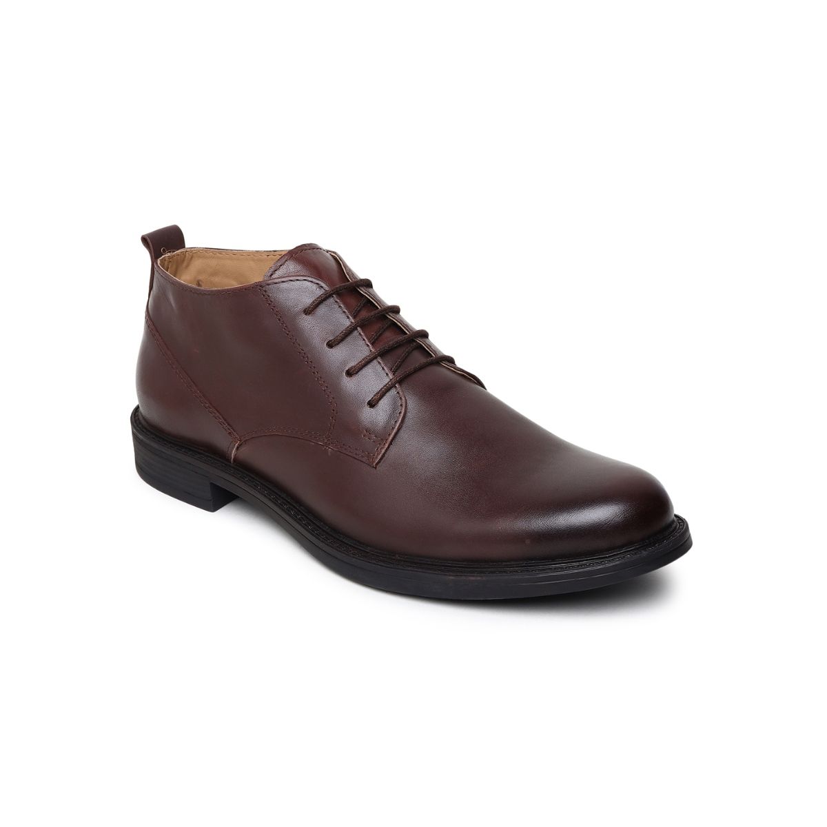 Buy Teakwood Mens Brown Solid Geniune Leather Formal Shoes Online