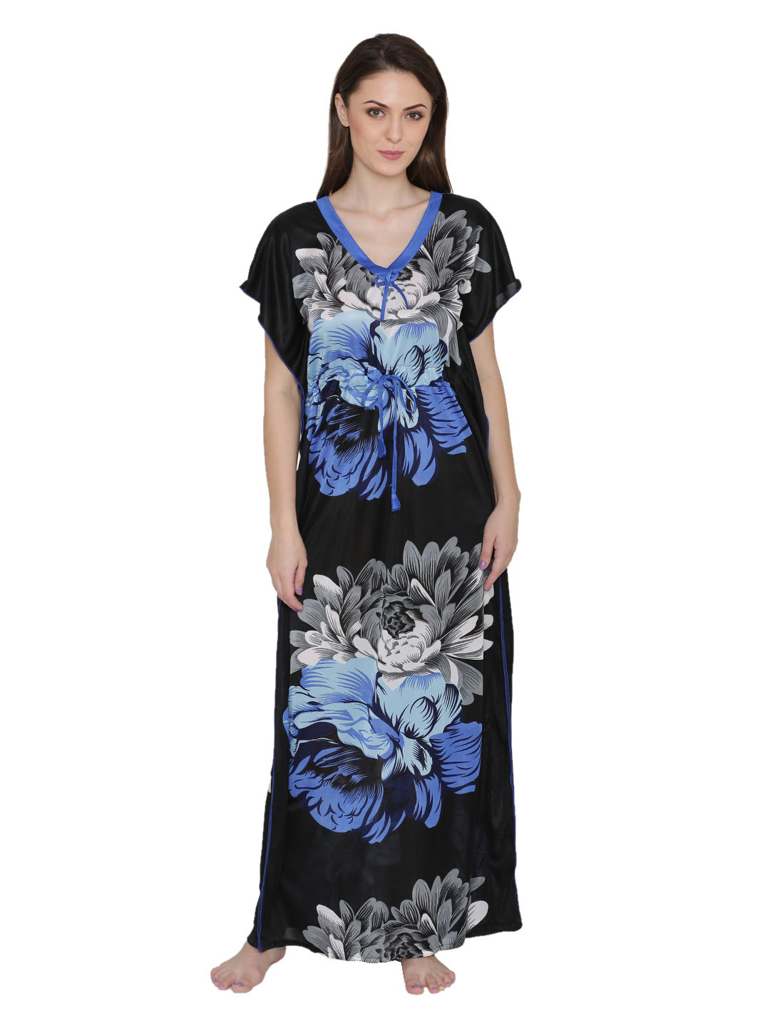 N-Gal Women's Floral Long Nighty Night 