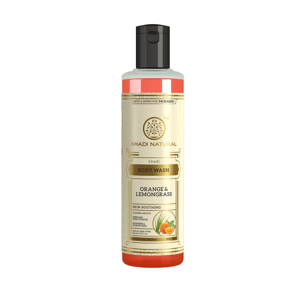 Khadi Natural Orange & Lemongrass Herbal Body Wash Nourish & Hydrate Skin