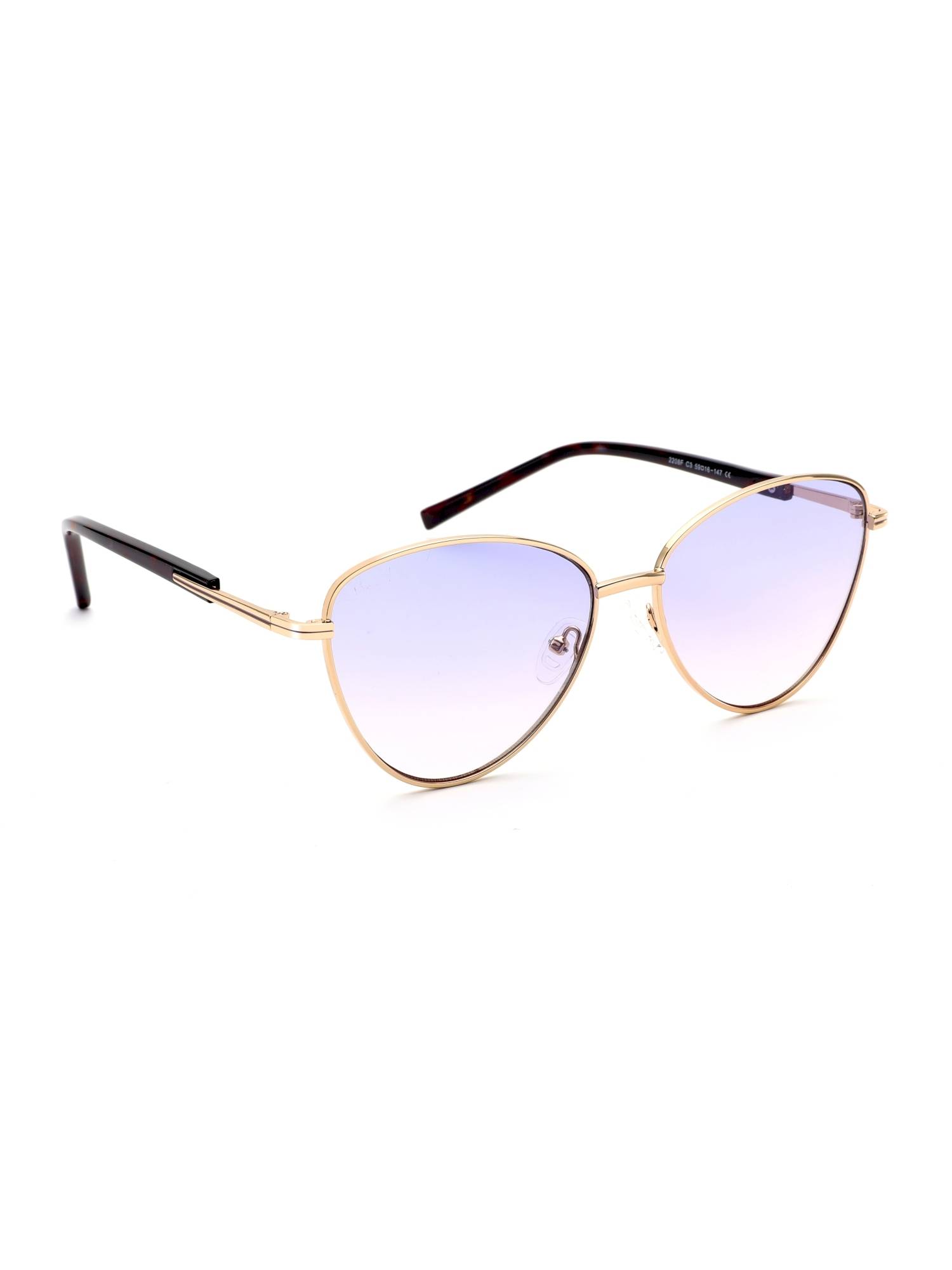 MacV Women Polarised & UV Protected Purple Lens Cat Eye Sunglasses (59)