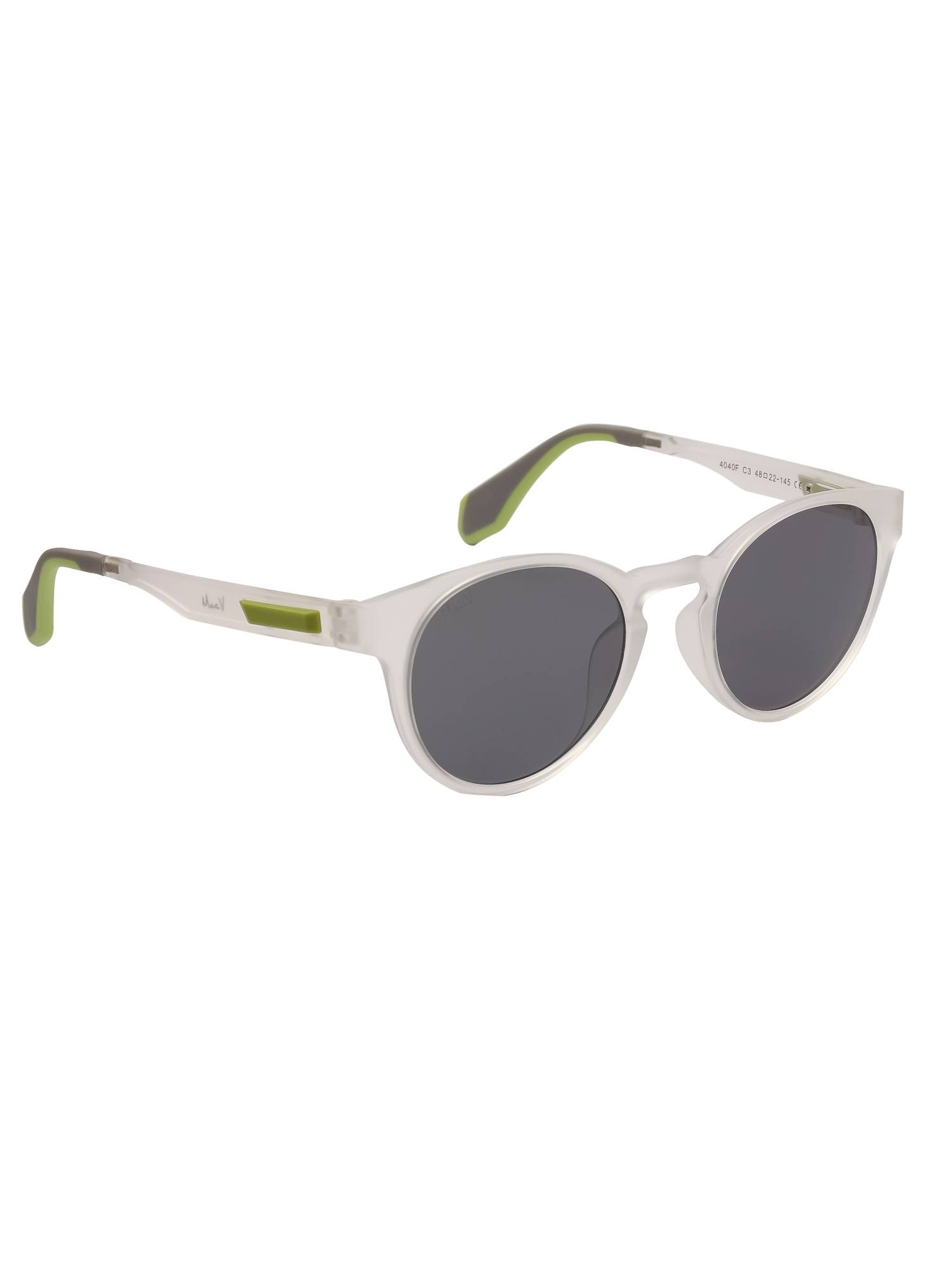 MacV Unisex Polarised & UV Protected Black Lens Round Sunglasses (48)