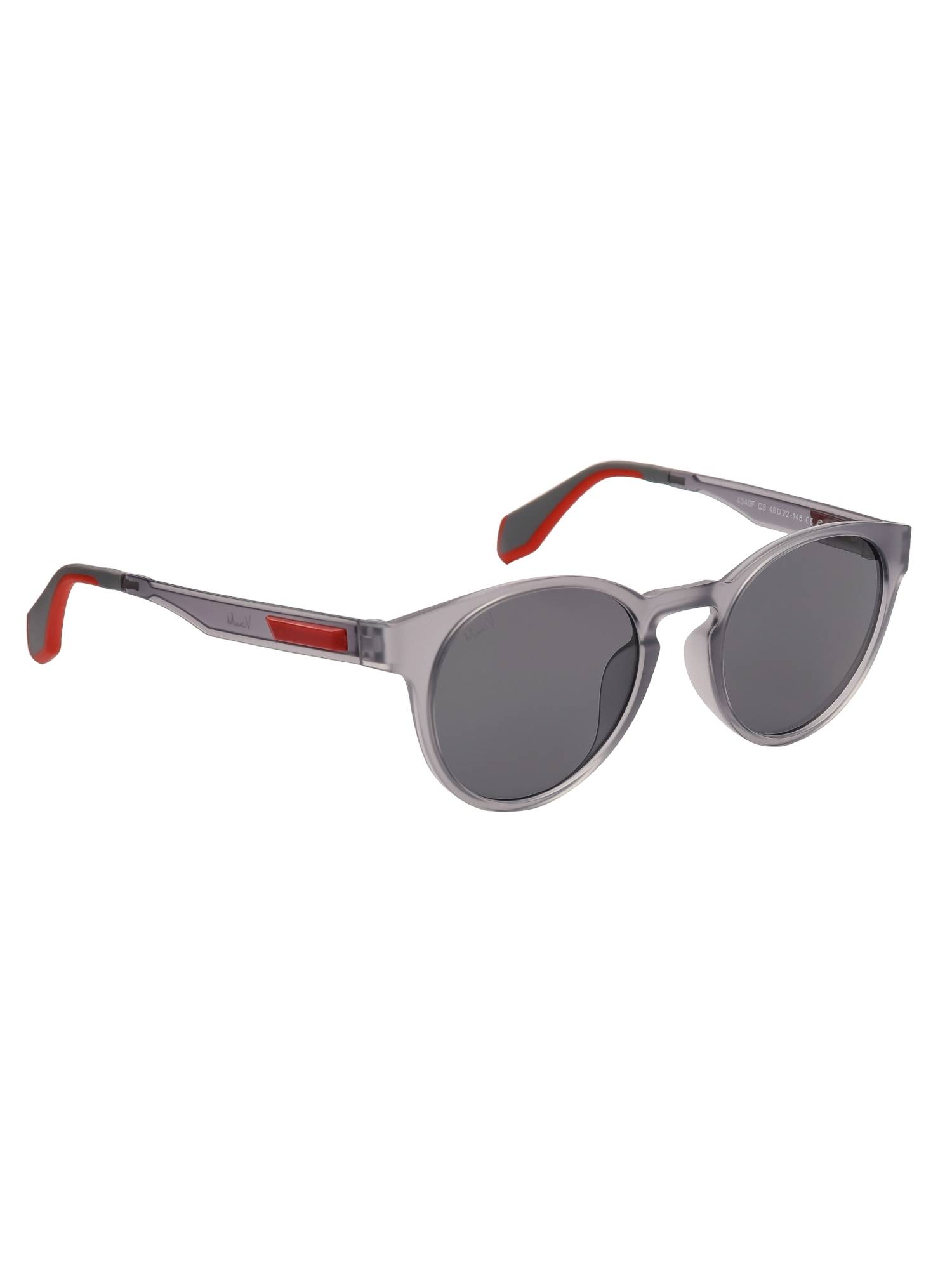 MacV Unisex Polarised & UV Protected Grey Lens Round Sunglasses (48)