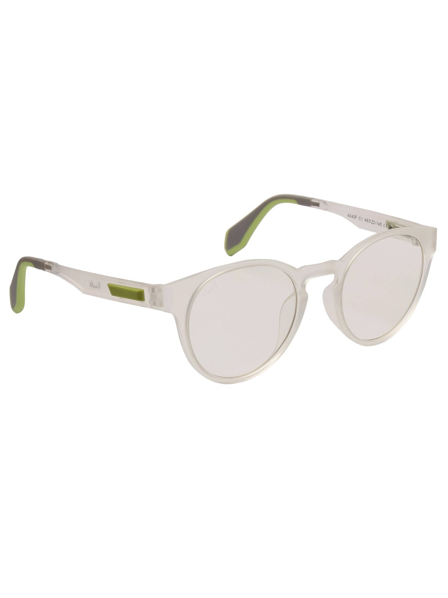MacV Unisex Polarised & UV Protected White Lens Round Sunglasses (48)