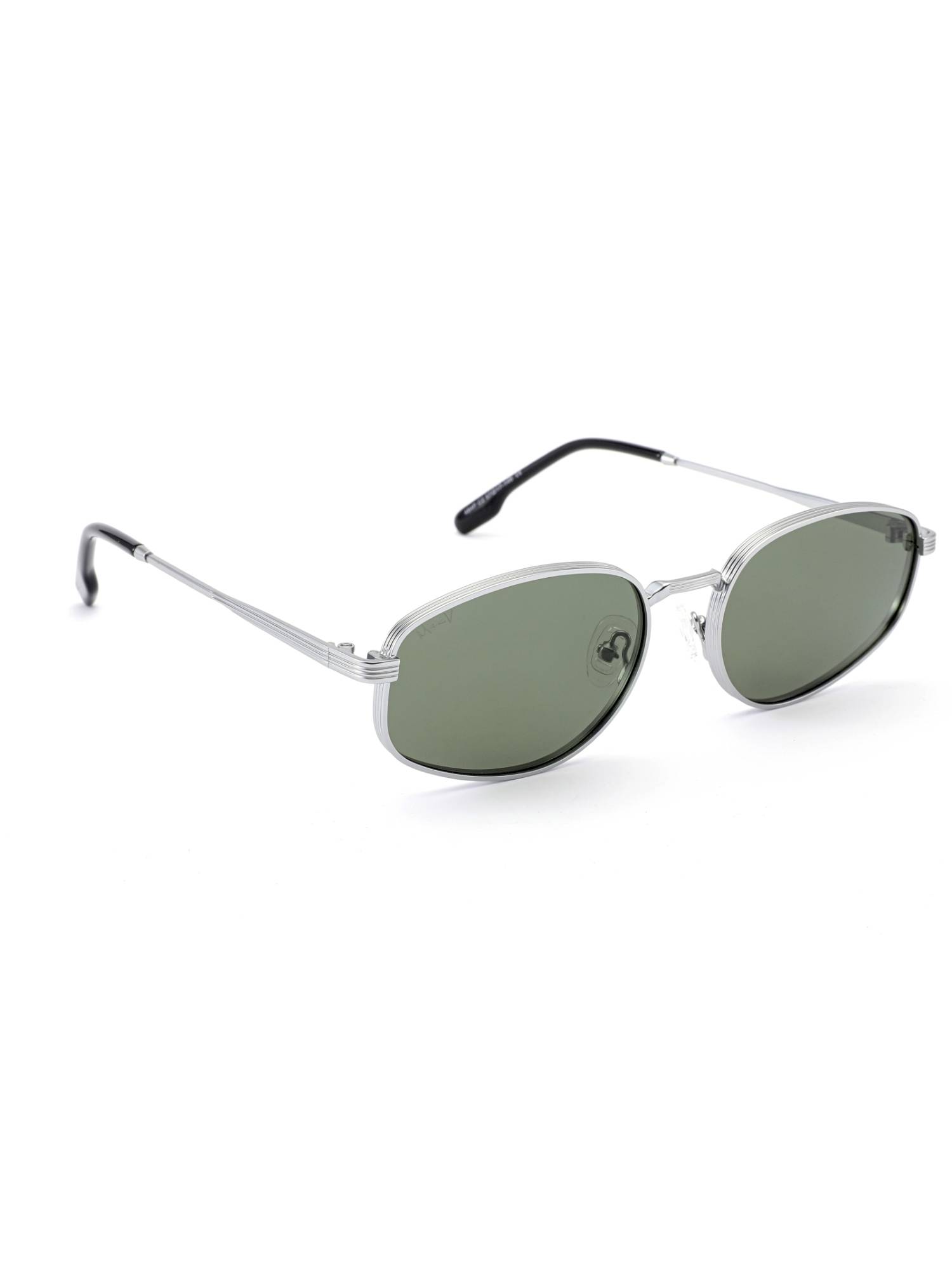 MacV Unisex Polarised & UV Protected Green Lens Rectangle Sunglasses (57)