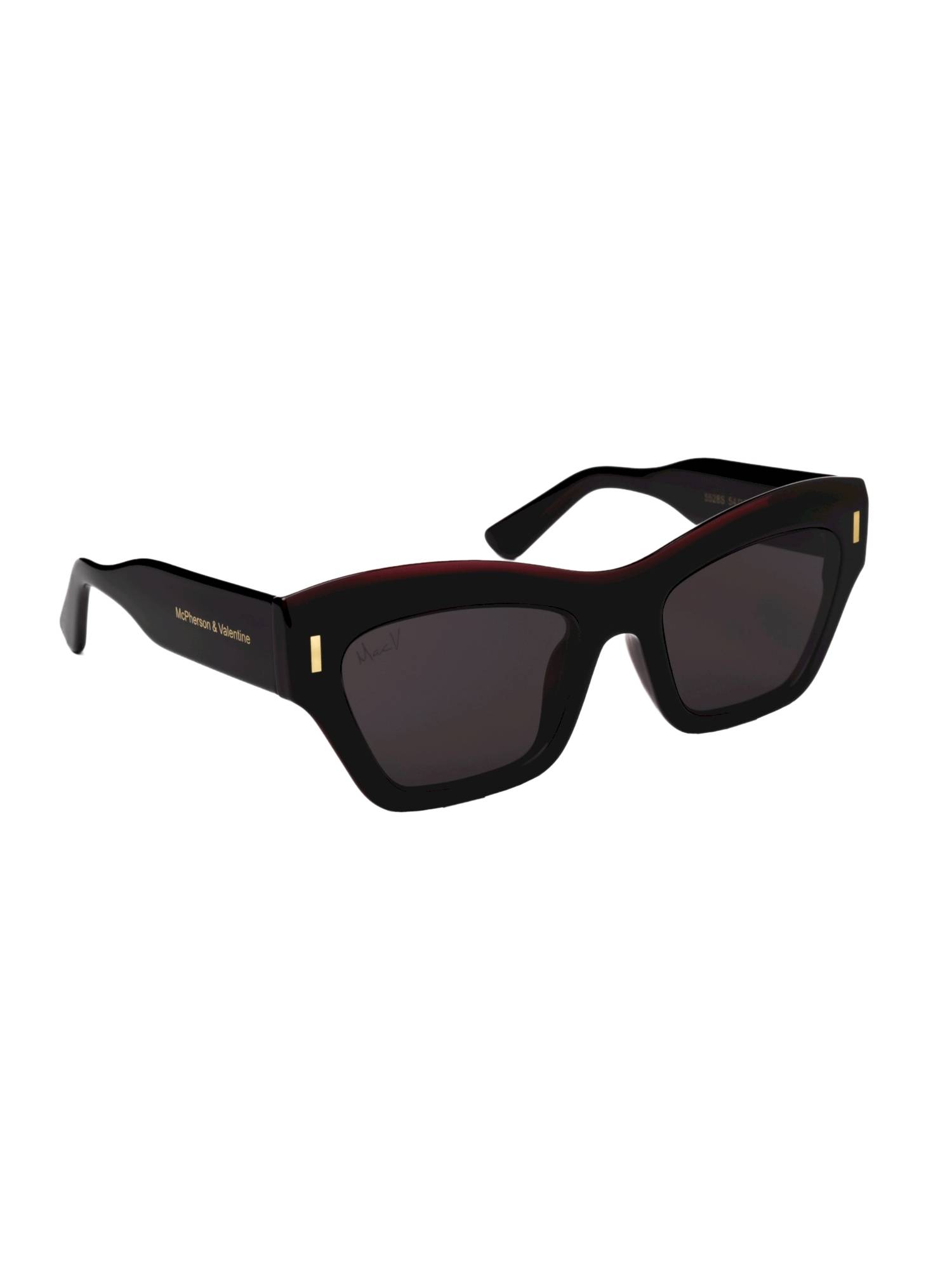 MacV Women Polarised & UV Protected Black Lens Cat Eye Sunglasses (54)