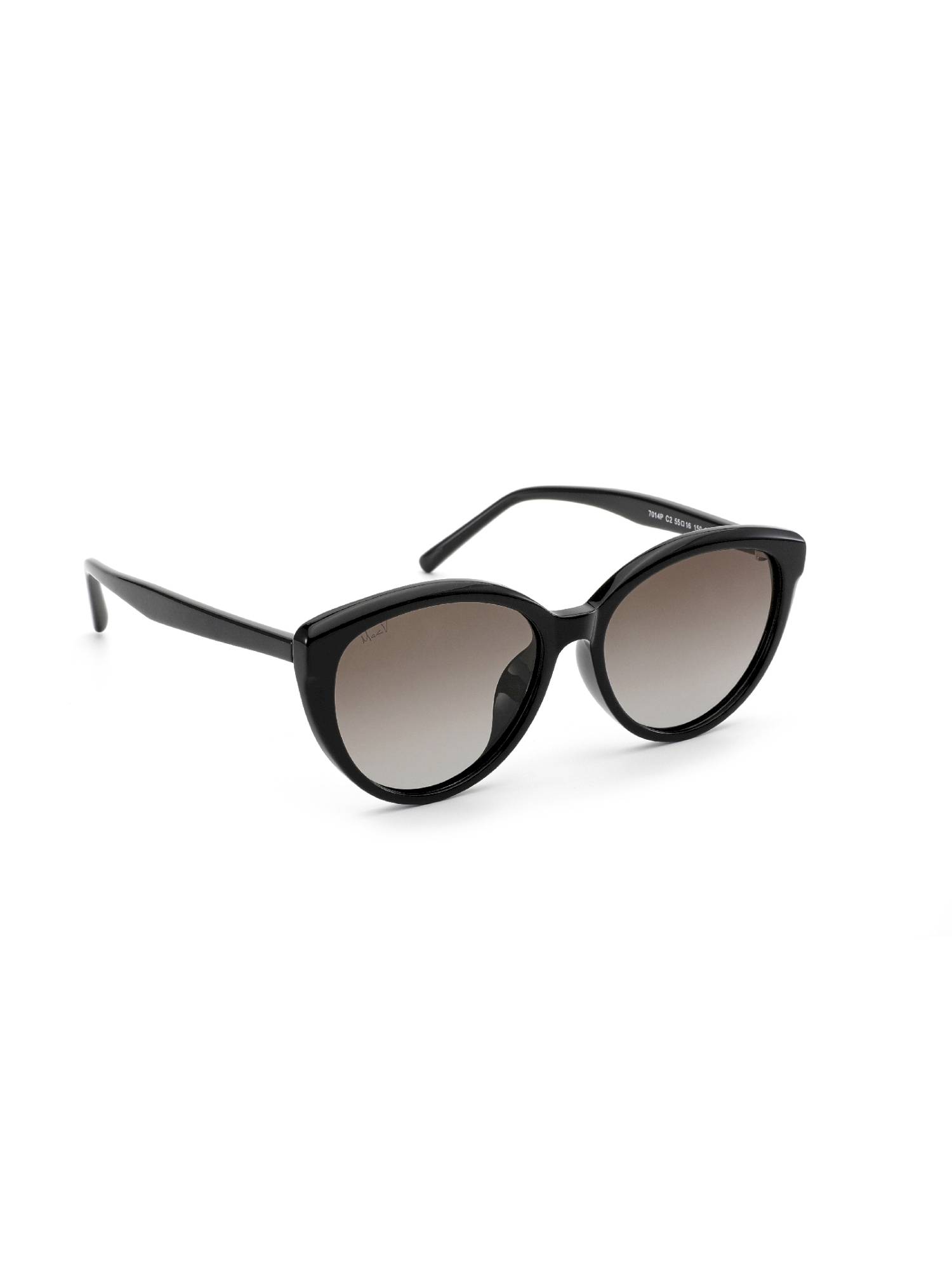 MacV Women Polarised & UV Protected Brown Lens Cat Eye Sunglasses (55)