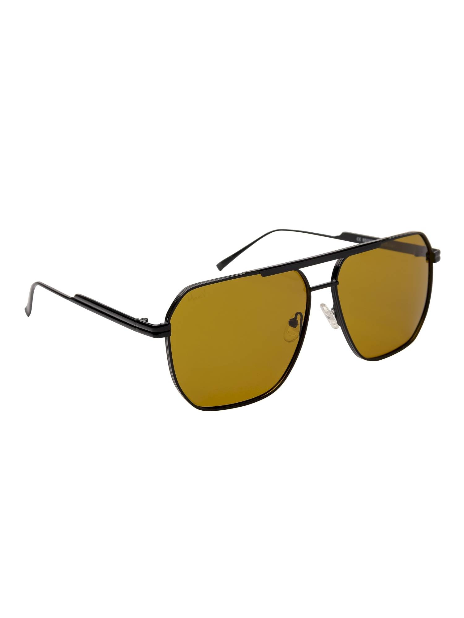 MacV Unisex Polarised & UV Protected Yellow Lens Square Sunglasses (60)