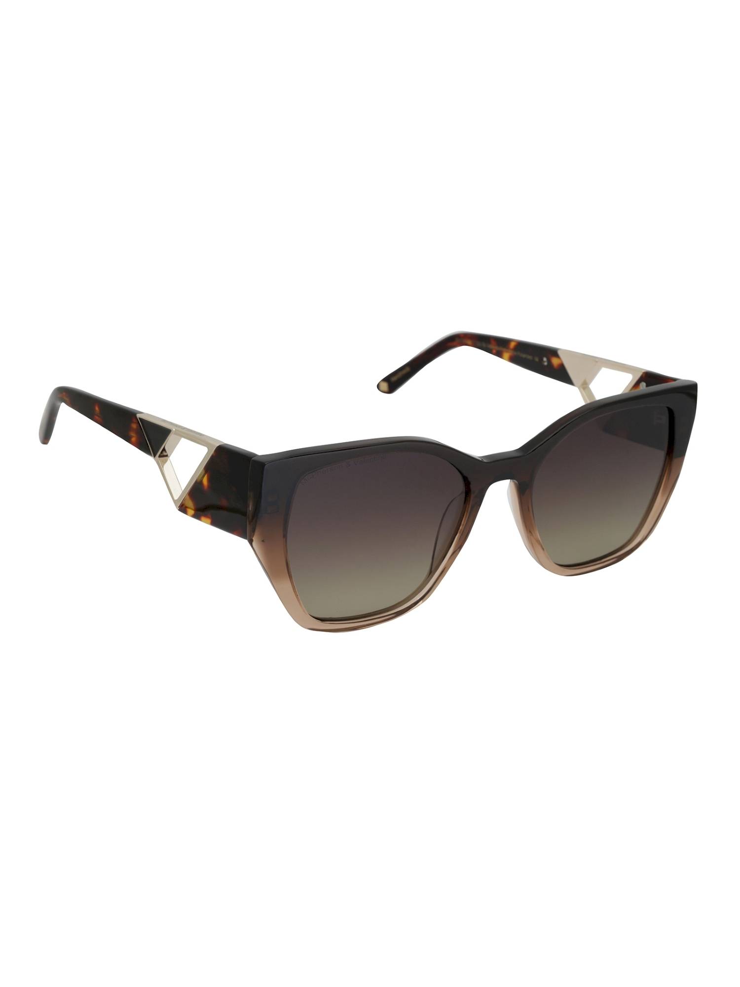 McPherson & Valentine Women Polarised & UV Protected Brown Lens Rectangle Sunglasses (53)