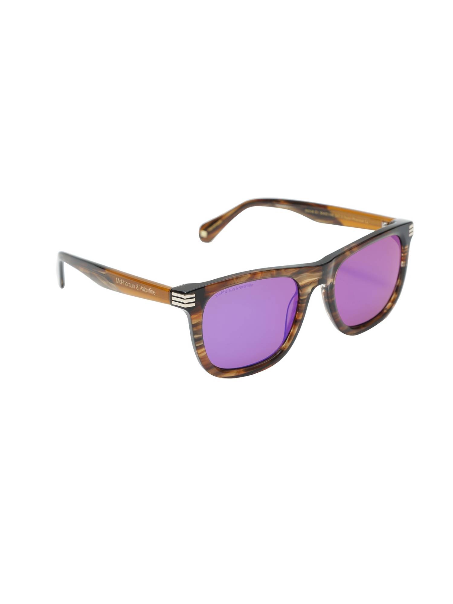 McPherson & Valentine Unisex Polarised & UV Protected Blue Lens Rectangle Sunglasses (54)