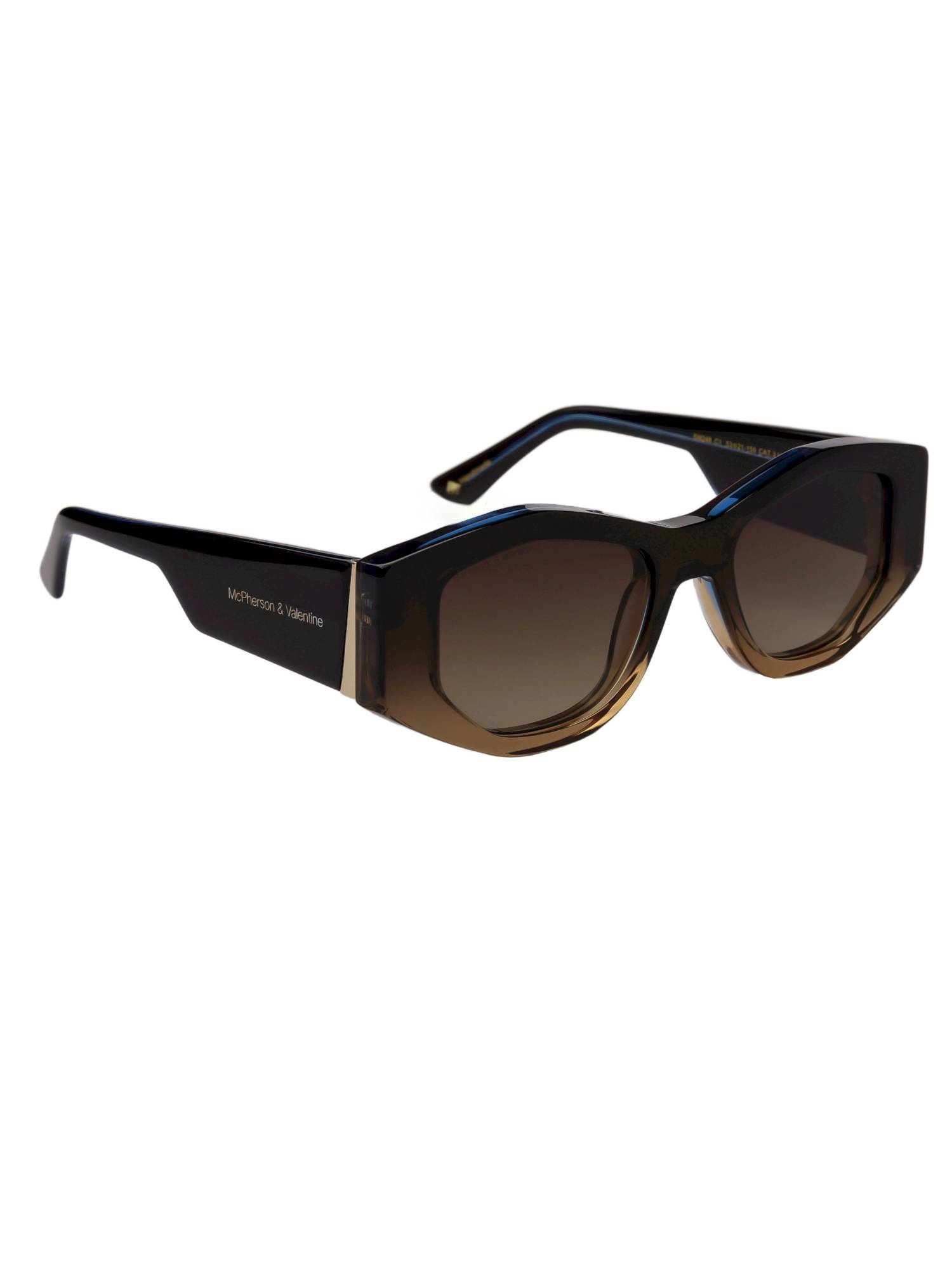 McPherson & Valentine Women Polarised & UV Protected Brown Lens Rectangle Sunglasses (53)
