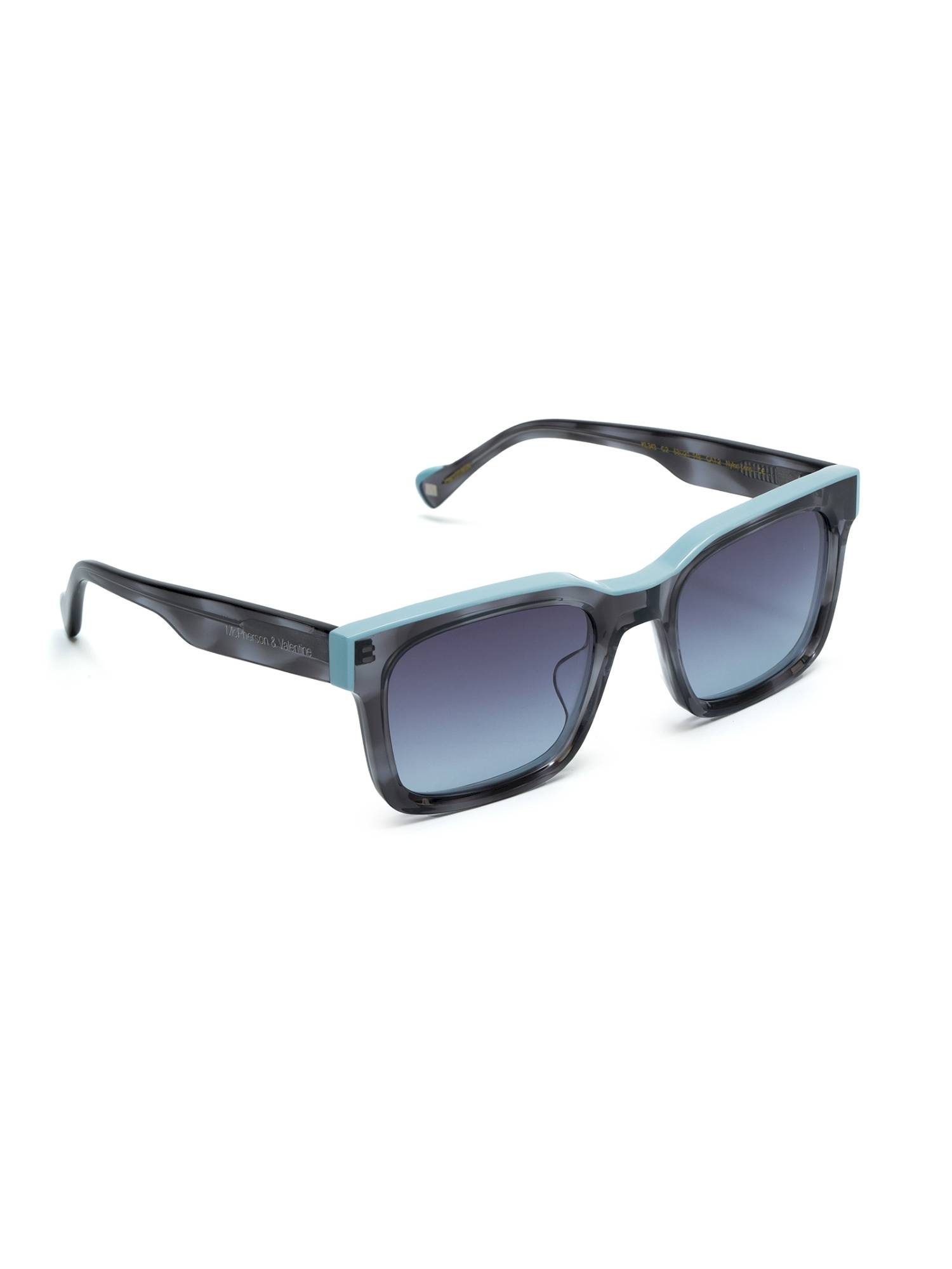 McPherson & Valentine Unisex Polarised & UV Protected Black Lens Rectangle Sunglasses (53)