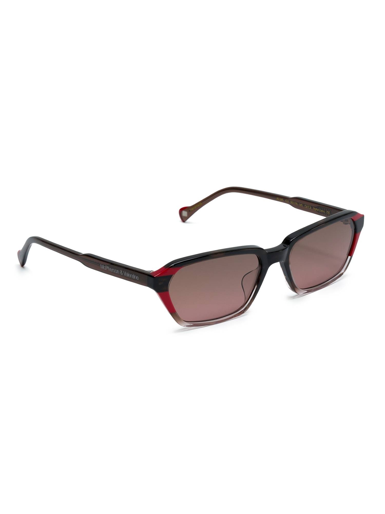 McPherson & Valentine Unisex Polarised & UV Protected Brown Lens Aviator Sunglasses (56)
