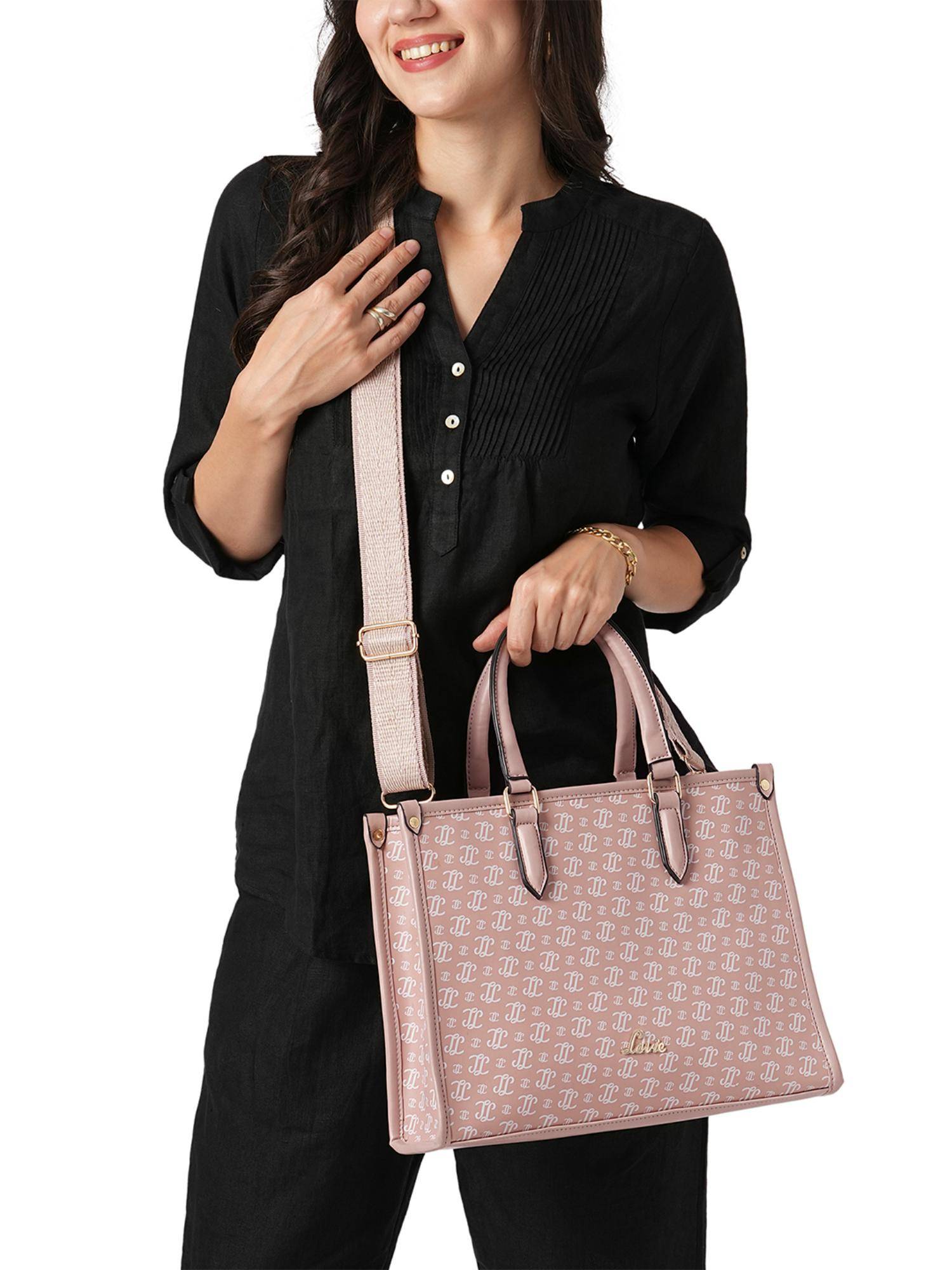 Lavie Women's Mono Melissa Satchel Handbag (Pink)