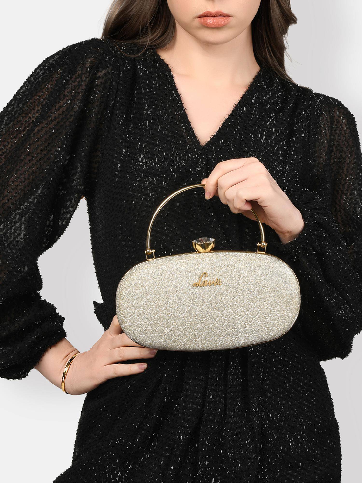 Lavie Women's Jazz Framed Clutch (Gold) (S)
