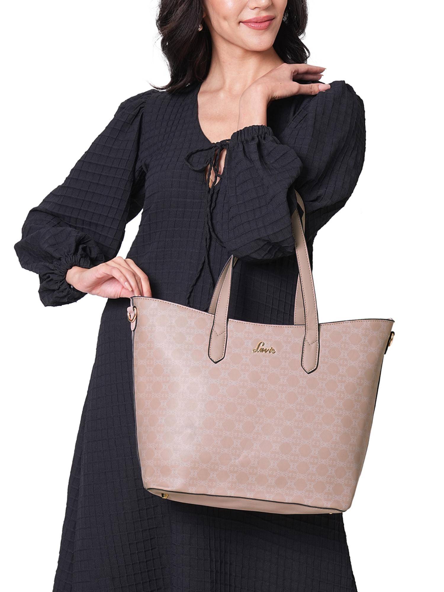 Lavie Women's Mono Hailon Tote Handbag (Pink) (L)