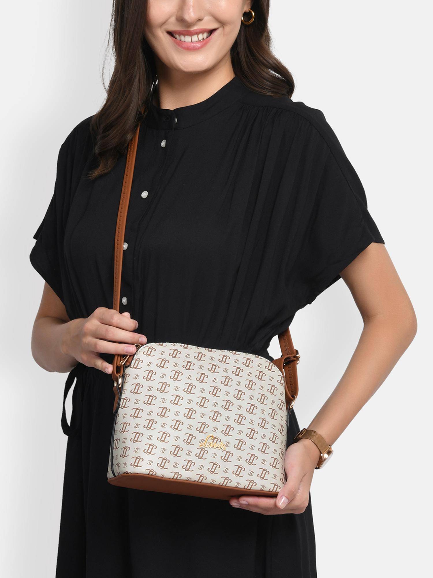 Lavie Women's Mono Alexis Sling Bag (White) (M)